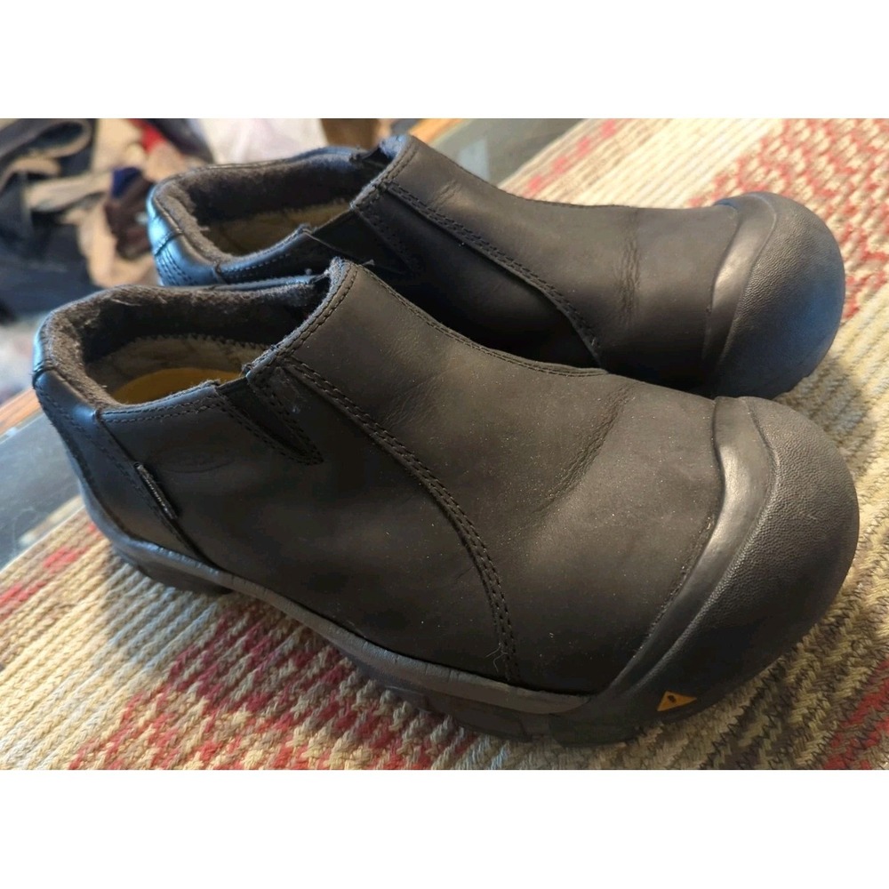 KEEN Brixen Low Waterproof Slip-On Black/Gargoyle Shoes Men Size 9